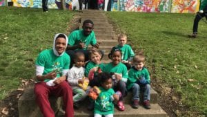 Comcast Cares Day volunteers