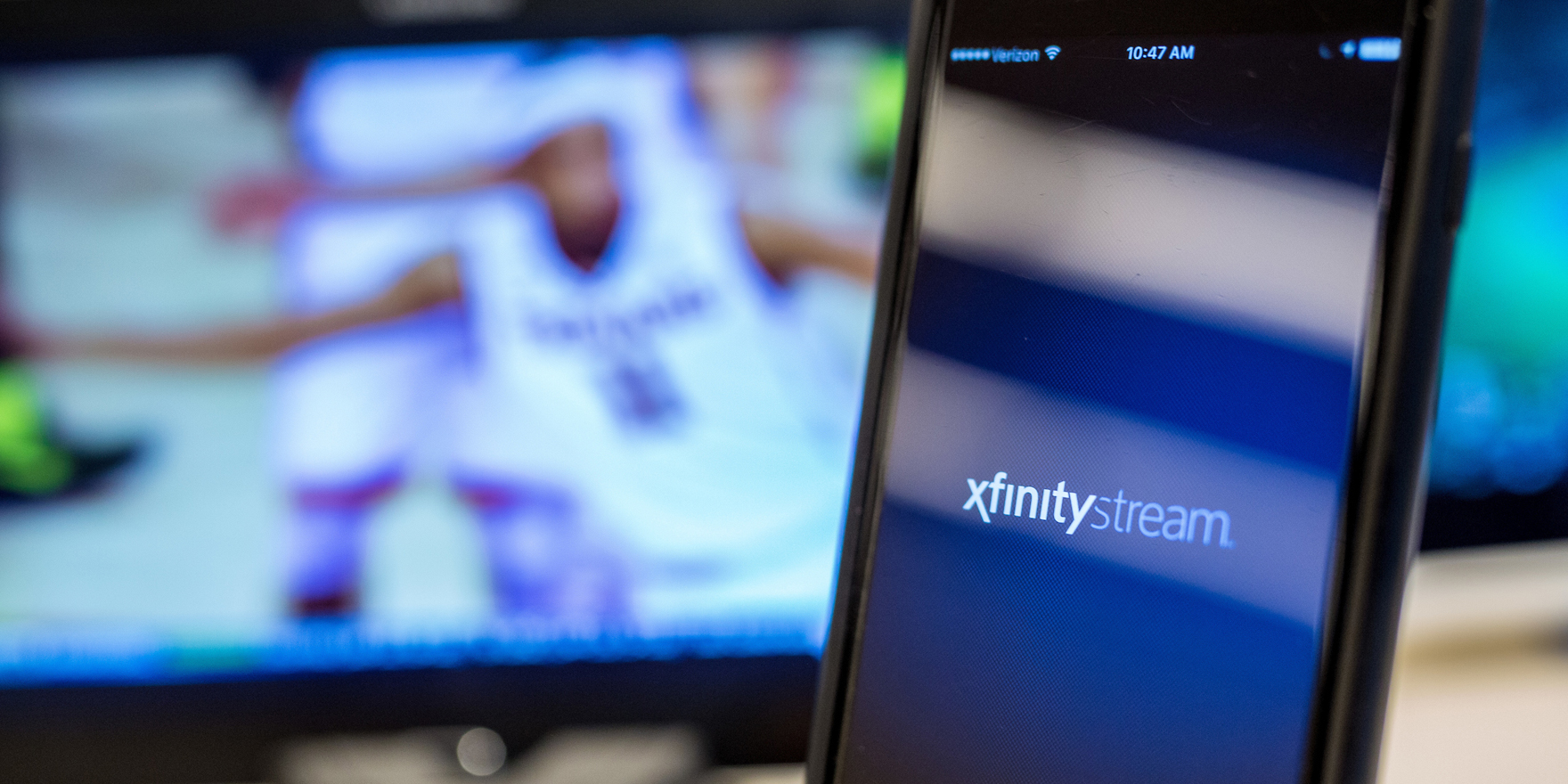 A smartphone displaying the Xfinity Stream app.