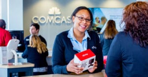 woman at comcast