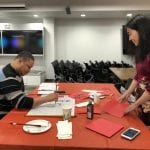 Comcast employees celebrating Lunar New Year