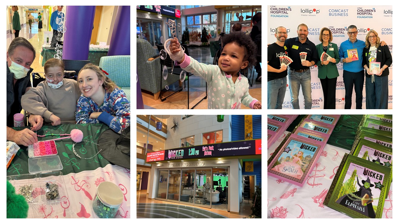 Comcast Business and Lollipop Theater Network bring Wicked: For Good from Universal Pictures to the UPMC Children's Hospital in Pittsburgh.